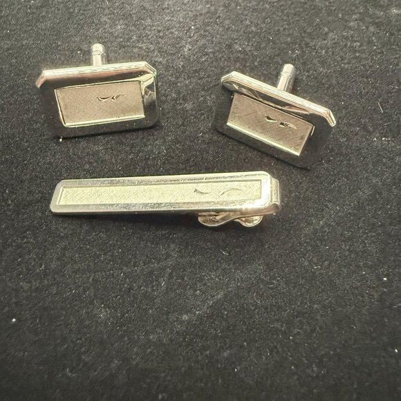 Vintage Tie Clip and Cufflinks by Swank - Picture 2 of 3